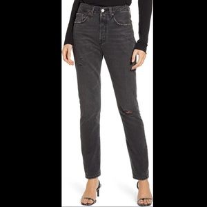 Ripped High Waist Skinny Jeans